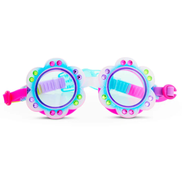 Petals Blossom Blue Kids Swim Goggles
