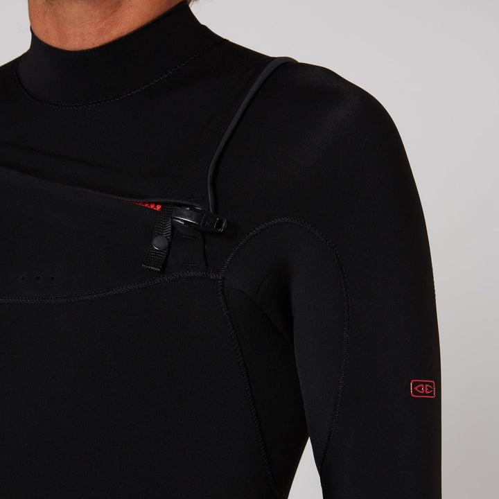 Double Black 4/3 Chest Zip Steamer Wetsuit