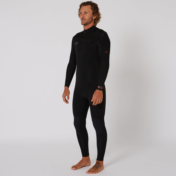 Double Black 4/3 Chest Zip Steamer Wetsuit