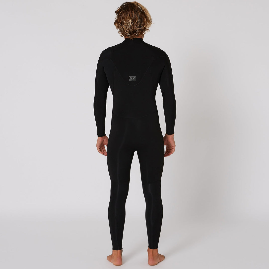 Double Black 4/3 Chest Zip Steamer Wetsuit