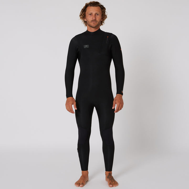 Zero Zip 3/2 Steamer Mens Wetsuit - Black