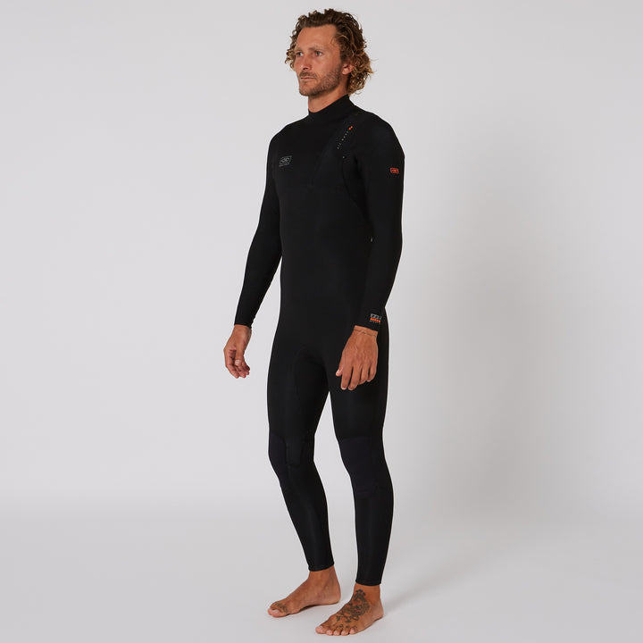 Zero Zip 3/2 Steamer Mens Wetsuit - Black