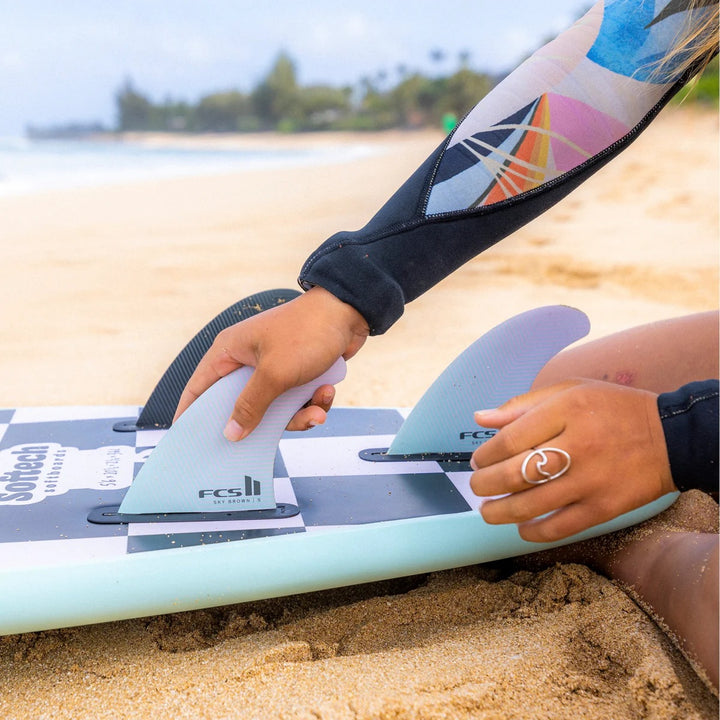 FCS II Sky Brown PC Tri Fins