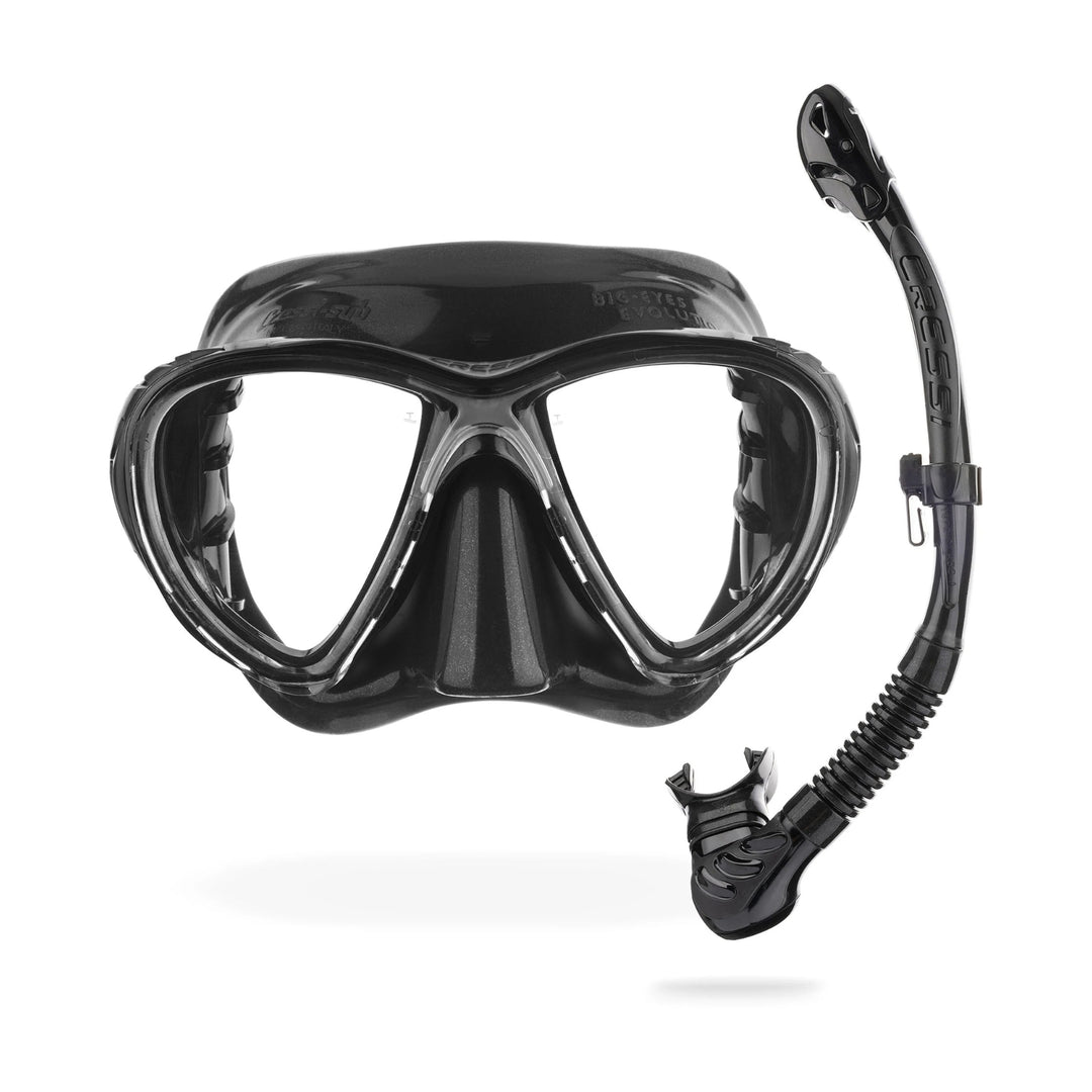 Big Eyes Evo + Alpha Ultra Dry Snorkeling Set
