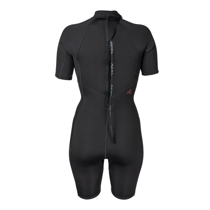 Womens Axis 2mm Short Sleeve Back Zip Springsuit Wetsuit