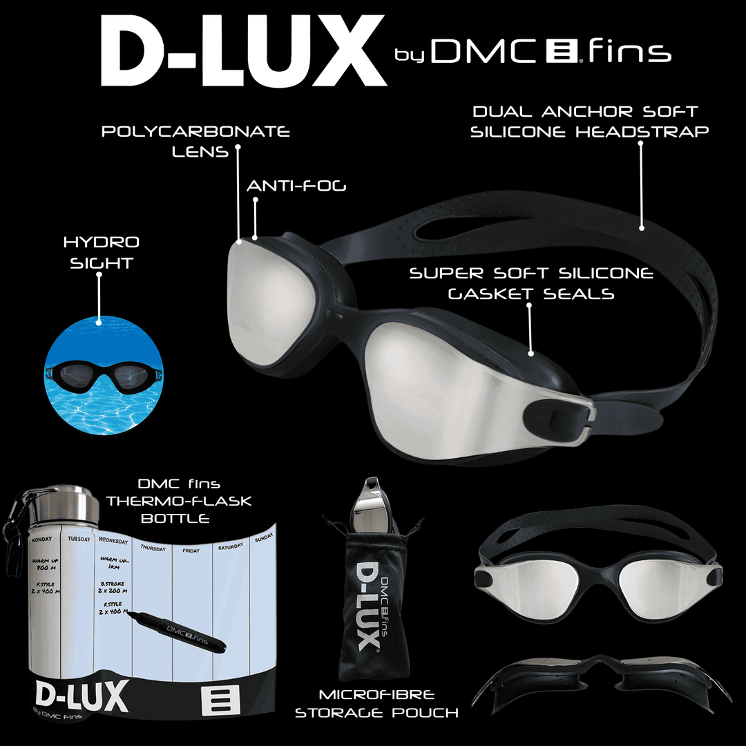 D-LUX Goggles-in-a-Bottle Swimming Goggles