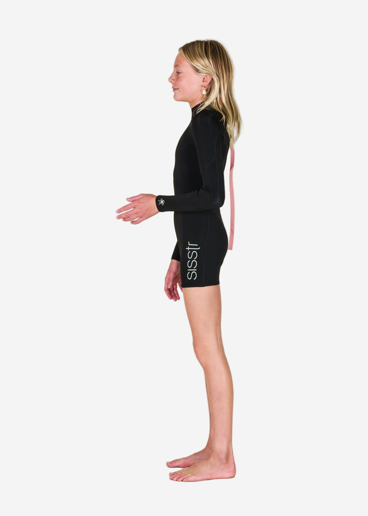 Youth Summer Seas 2/2 Back Zip Long Sleeve Kids Springsuit Wetsuit