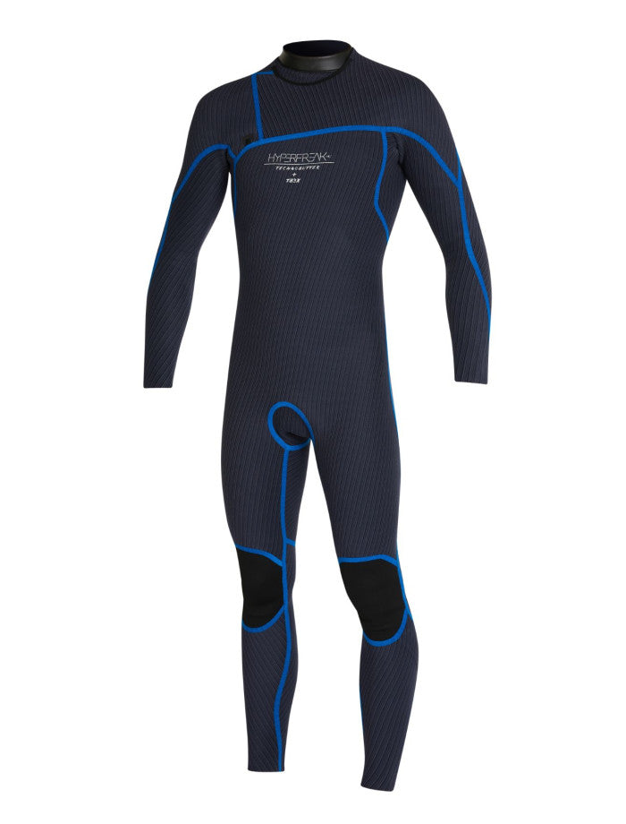 Boys Hyperfreak 3/2+ Chest Zip Steamer Kids Wetsuit - Gunmetal