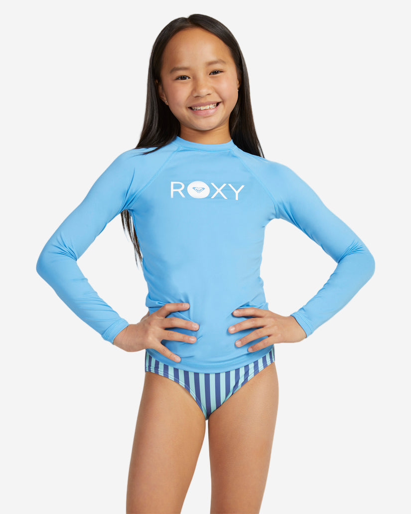 Roxy Girls Essential Long Sleeve Kids Rash Vest – Long Reef Surf Co