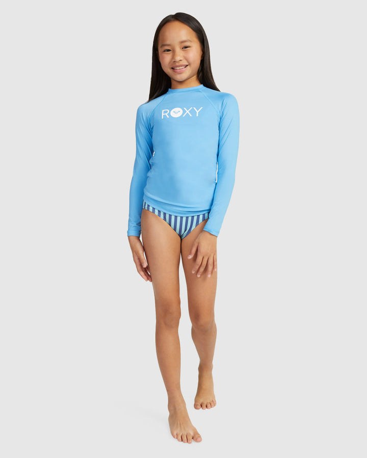 Girls Essential Long Sleeve Kids Rash Vest