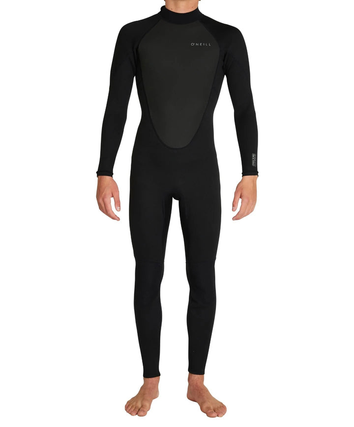 Factor 3/2 Back Zip Steamer Wetsuit - Black