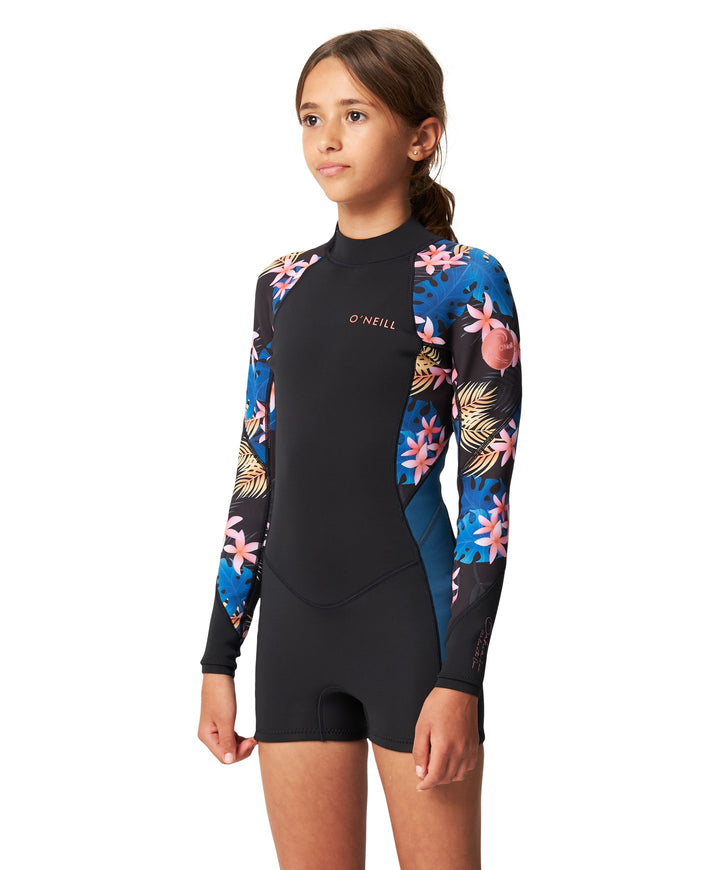 Girl's Bahia 2mm Back Zip Long Sleeve Springsuit