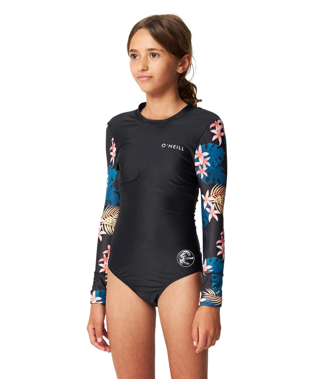 Girls Bahia Lycra Back Zip Long Sleeve Kids Surfsuit