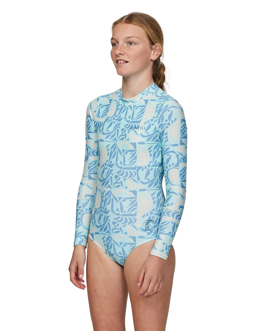 Girls Bahia Lycra Back Zip Long Sleeve Kids Surfsuit