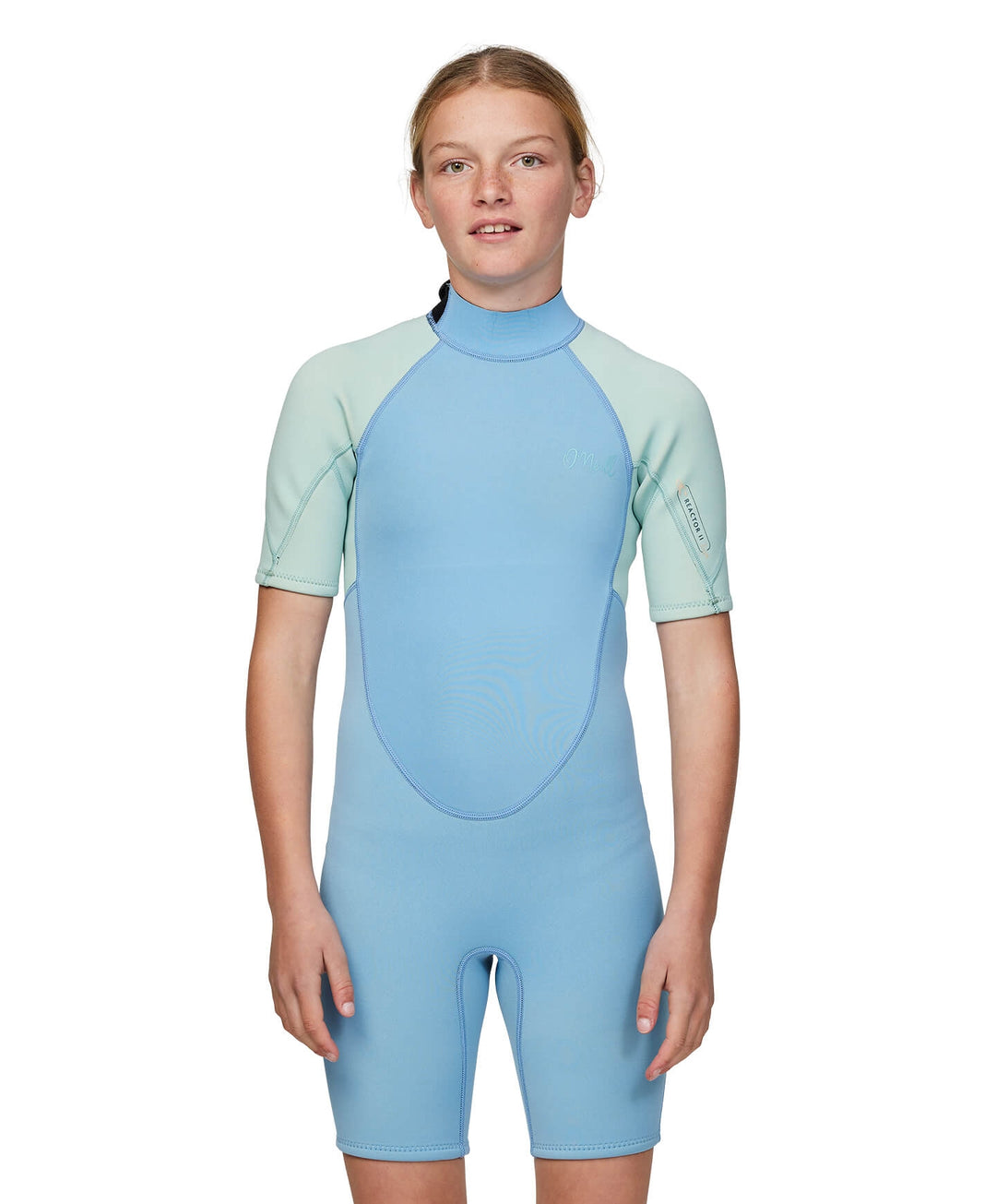 Girls Reactor II 2mm Back Zip Short Sleeve Springsuit