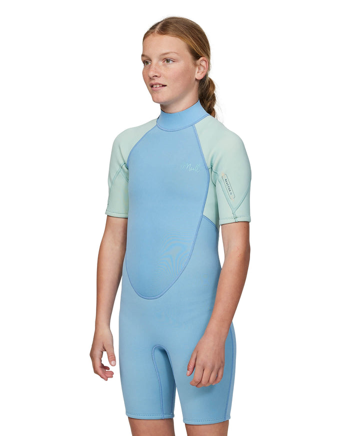 Girls Reactor II 2mm Back Zip Short Sleeve Springsuit