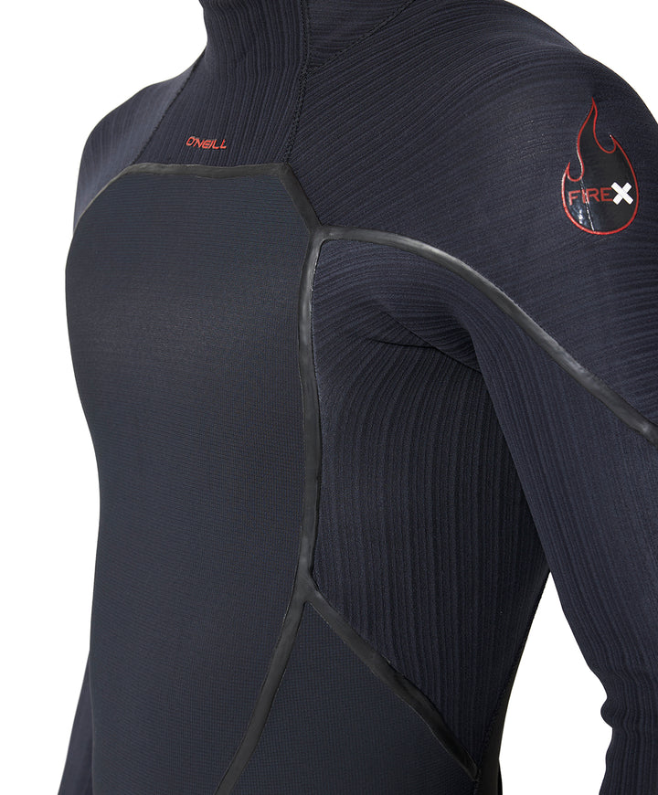 HyperFire X 3/2 Back Zip Steamer Wetsuit - Black
