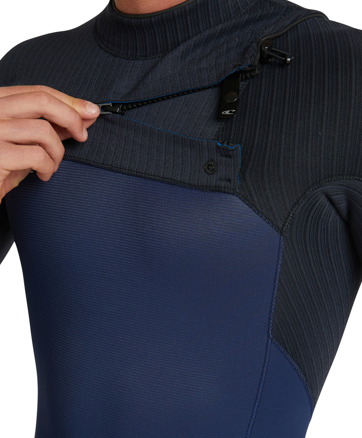 Hyperfreak 2mm Chest Zip Long Sleeve Springsuit Mens Wetsuit - Navy/Black