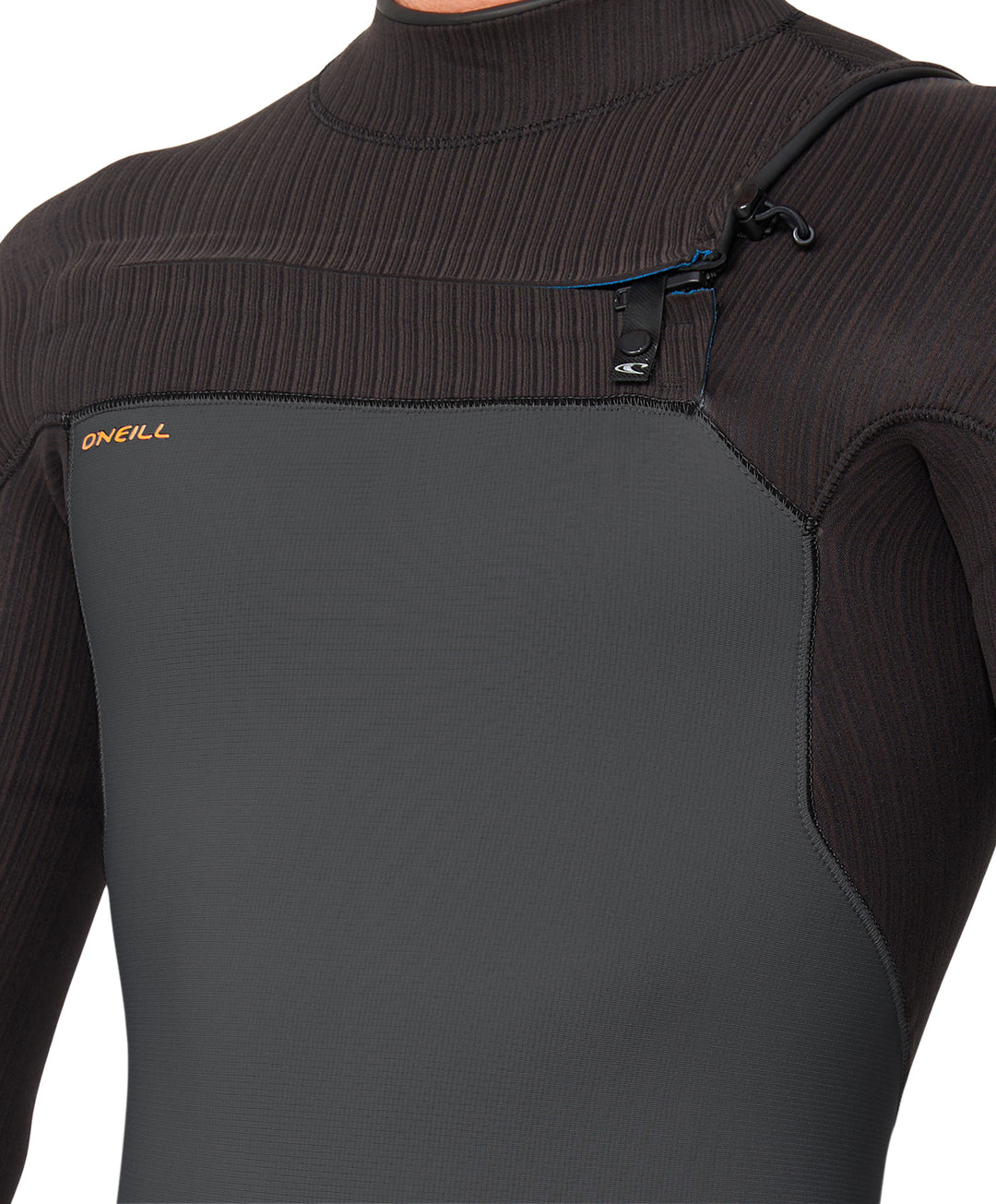 Hyperfreak 3/2+ Chest Zip Steamer Wetsuit - Grey/Raven