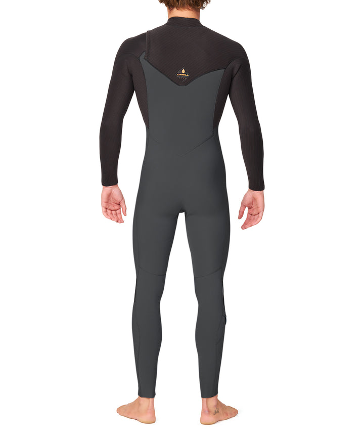 Hyperfreak 3/2+ Chest Zip Steamer Wetsuit - Grey/Raven