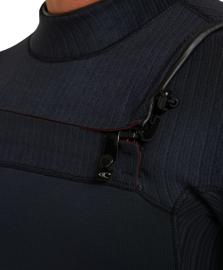 HyperFire 4/3 Chest Zip Steamer Wetsuit - Black