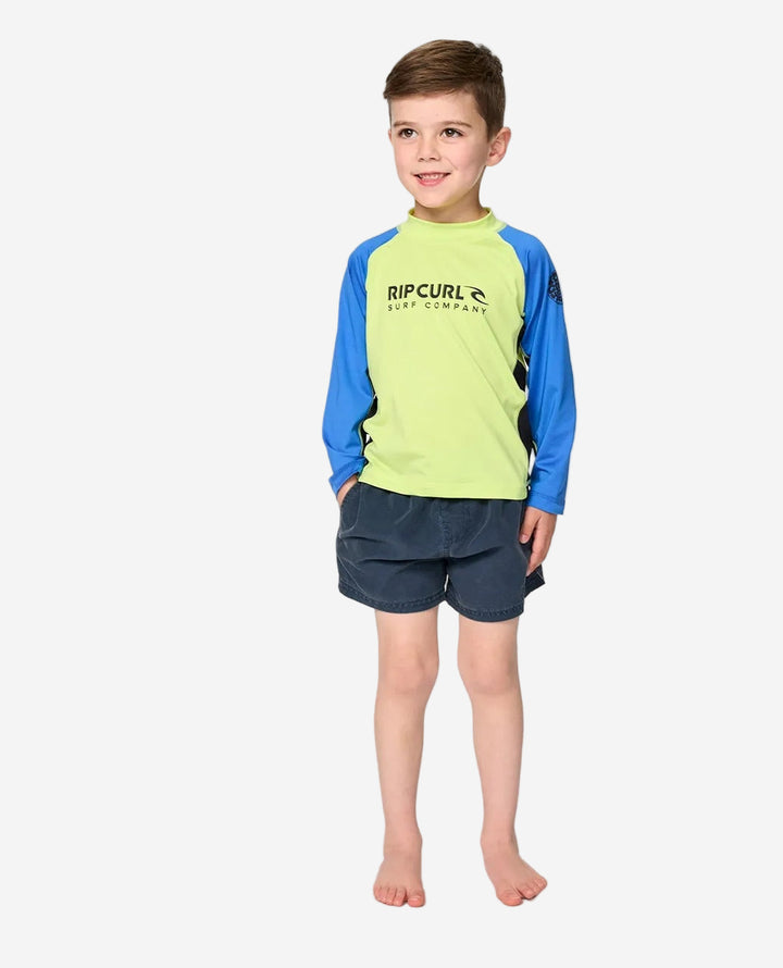 Boys Shock UPF Long Sleeve Kids Rash Vest
