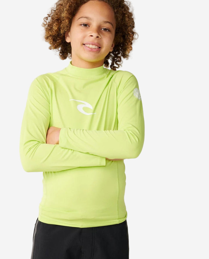 Boys Waves UPF Long Sleeve Kids Rash Vest