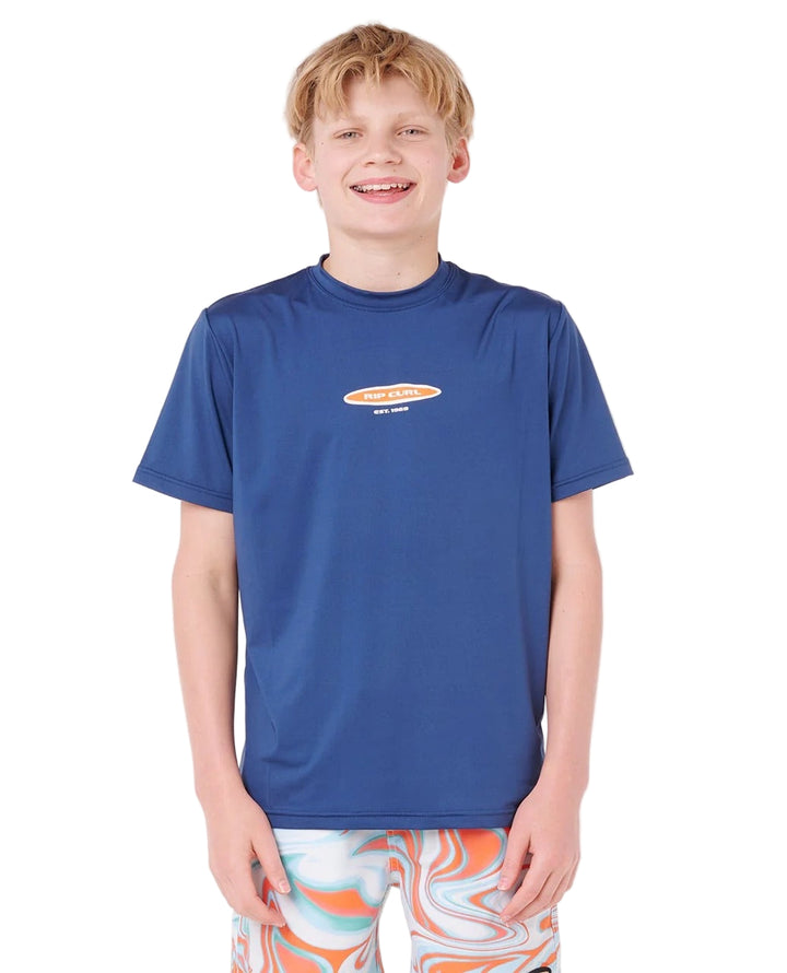 Boys Island Paradiso UPF Short Sleeve Kids Rash Vest
