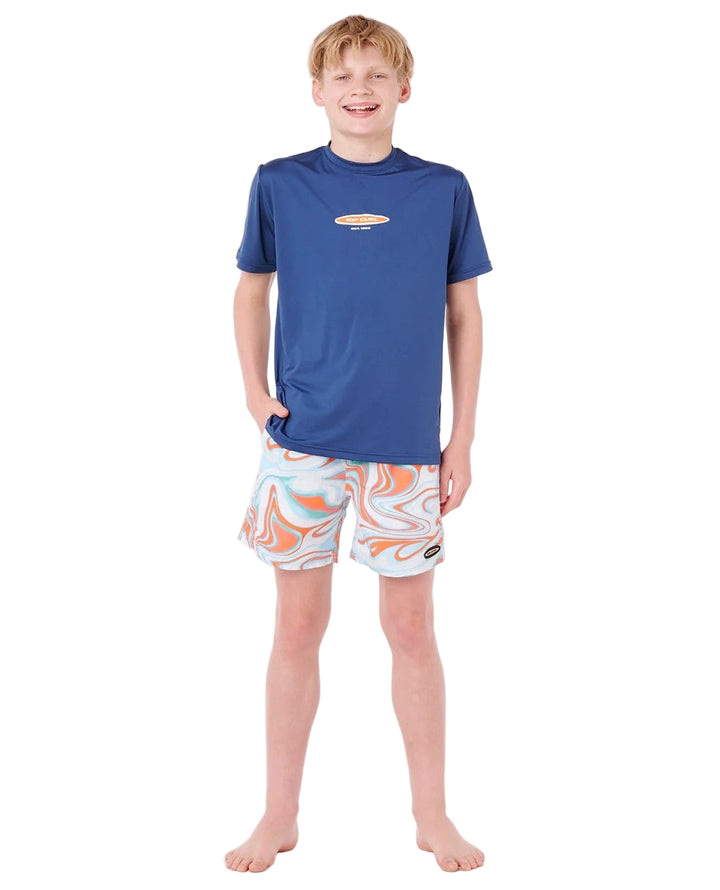 Boys Island Paradiso UPF Short Sleeve Kids Rash Vest