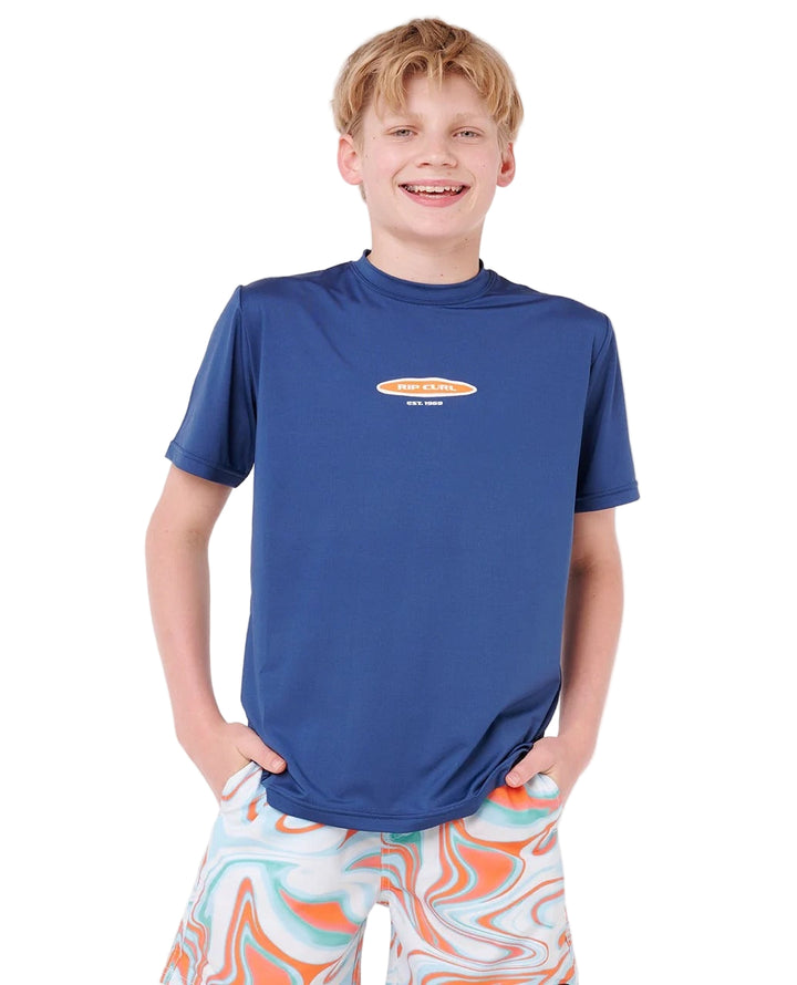 Boys Island Paradiso UPF Short Sleeve Kids Rash Vest