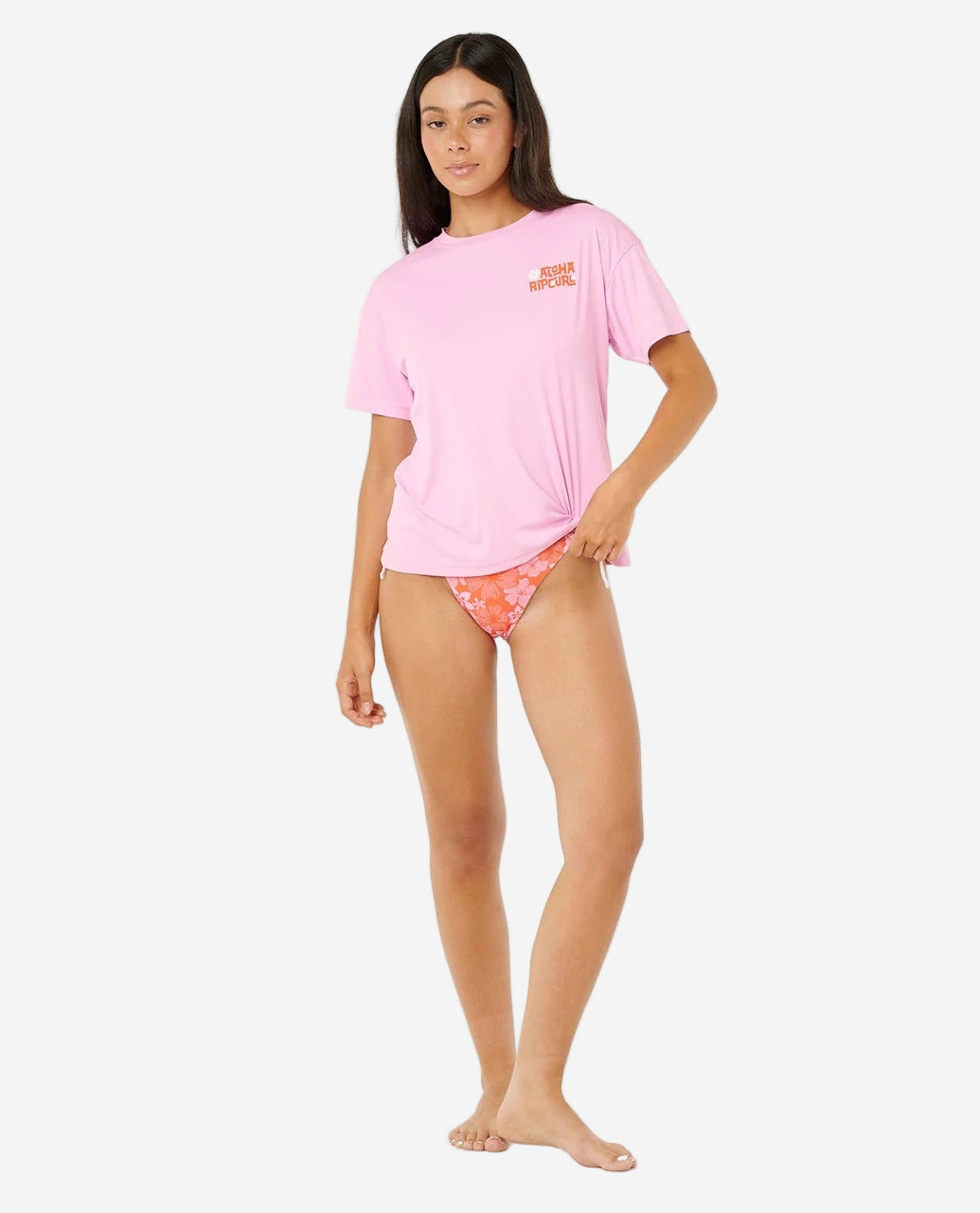 Womens Aloha State Surflite Short Sleeve UPF Rash Tee