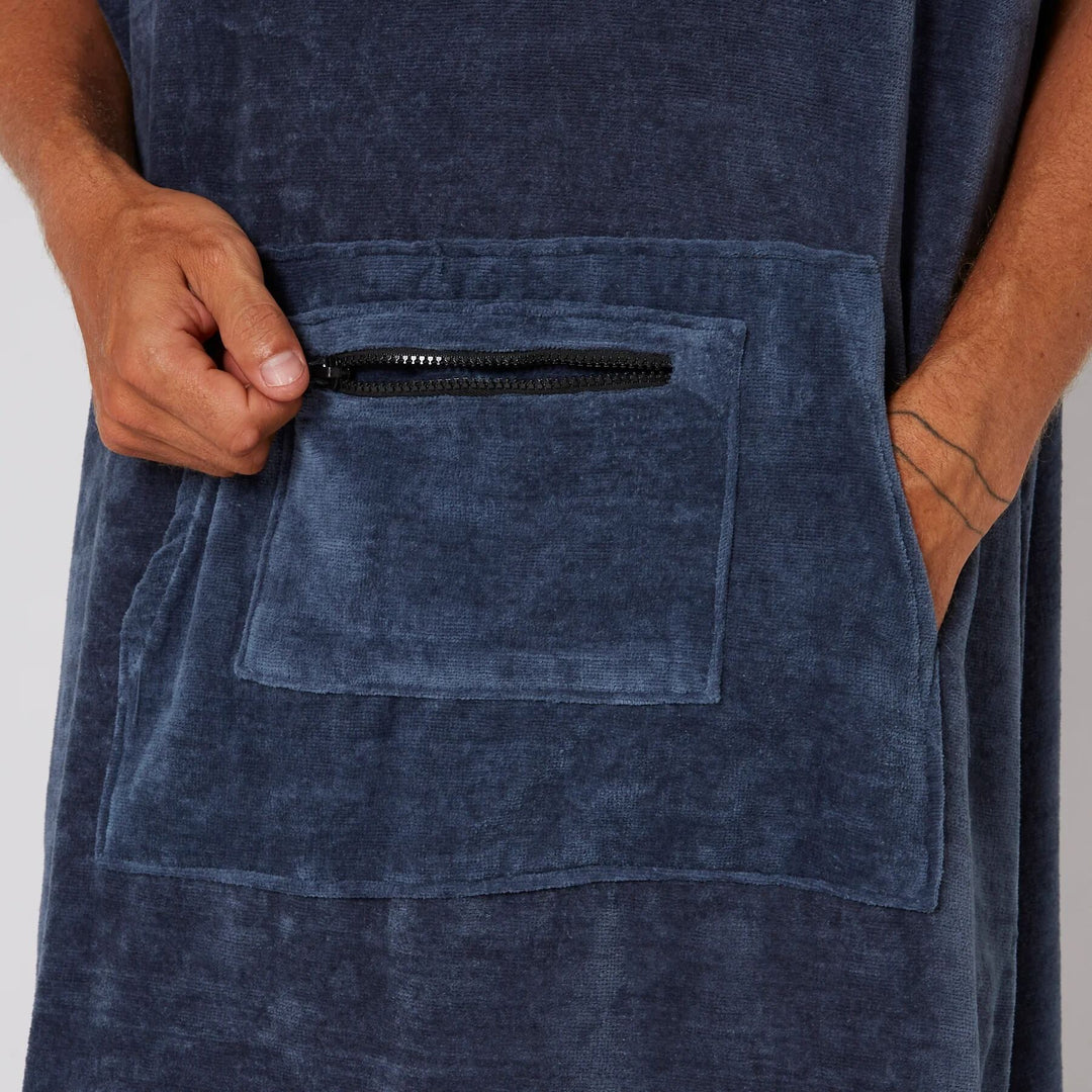 Mens Corp Hooded Towel Poncho