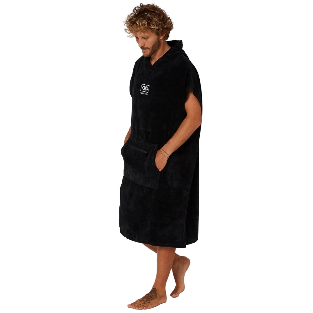 Mens Corp Hooded Towel Poncho