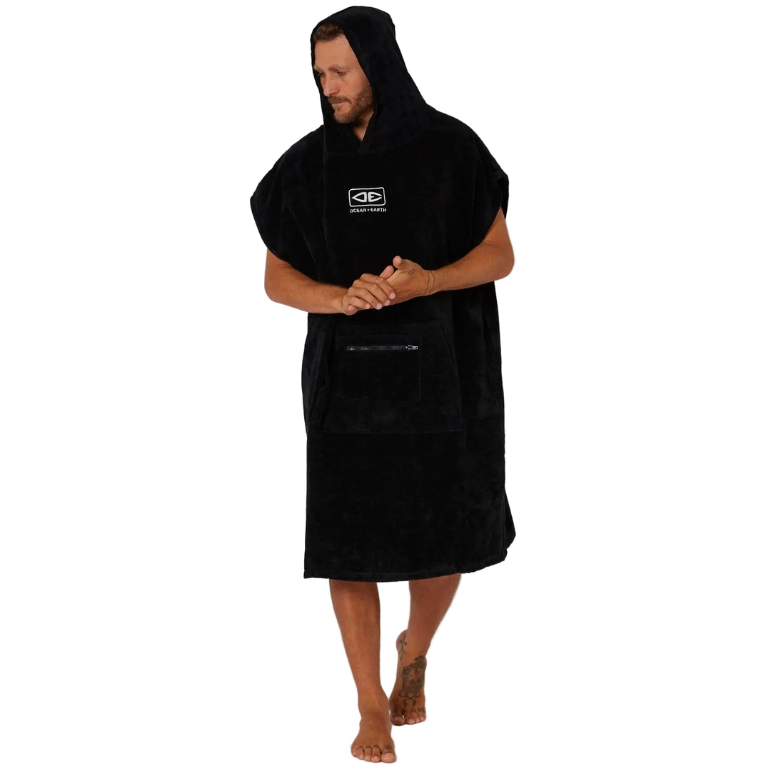 Mens Corp Hooded Towel Poncho