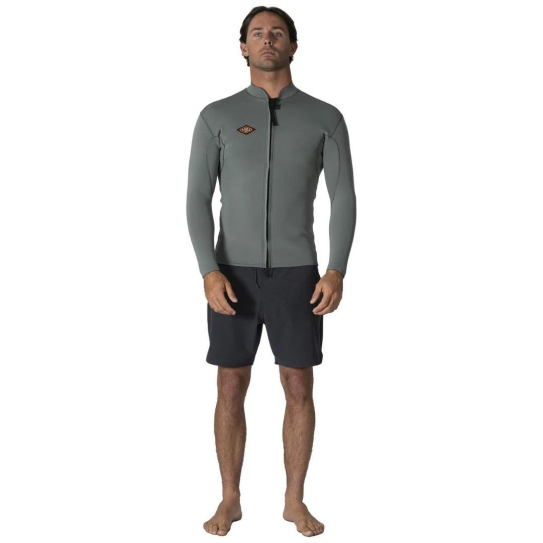 Solid Sets 2mm Front Zip Long Sleeve Wetsuit Jacket