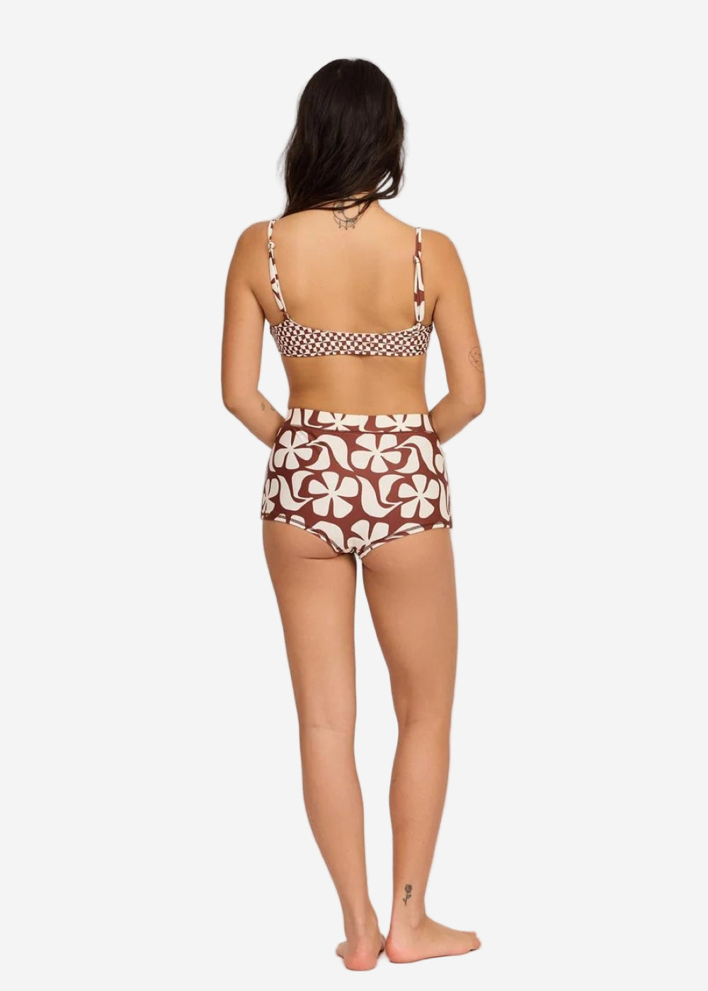 See Ya' Later High Waisted Swim Shorts
