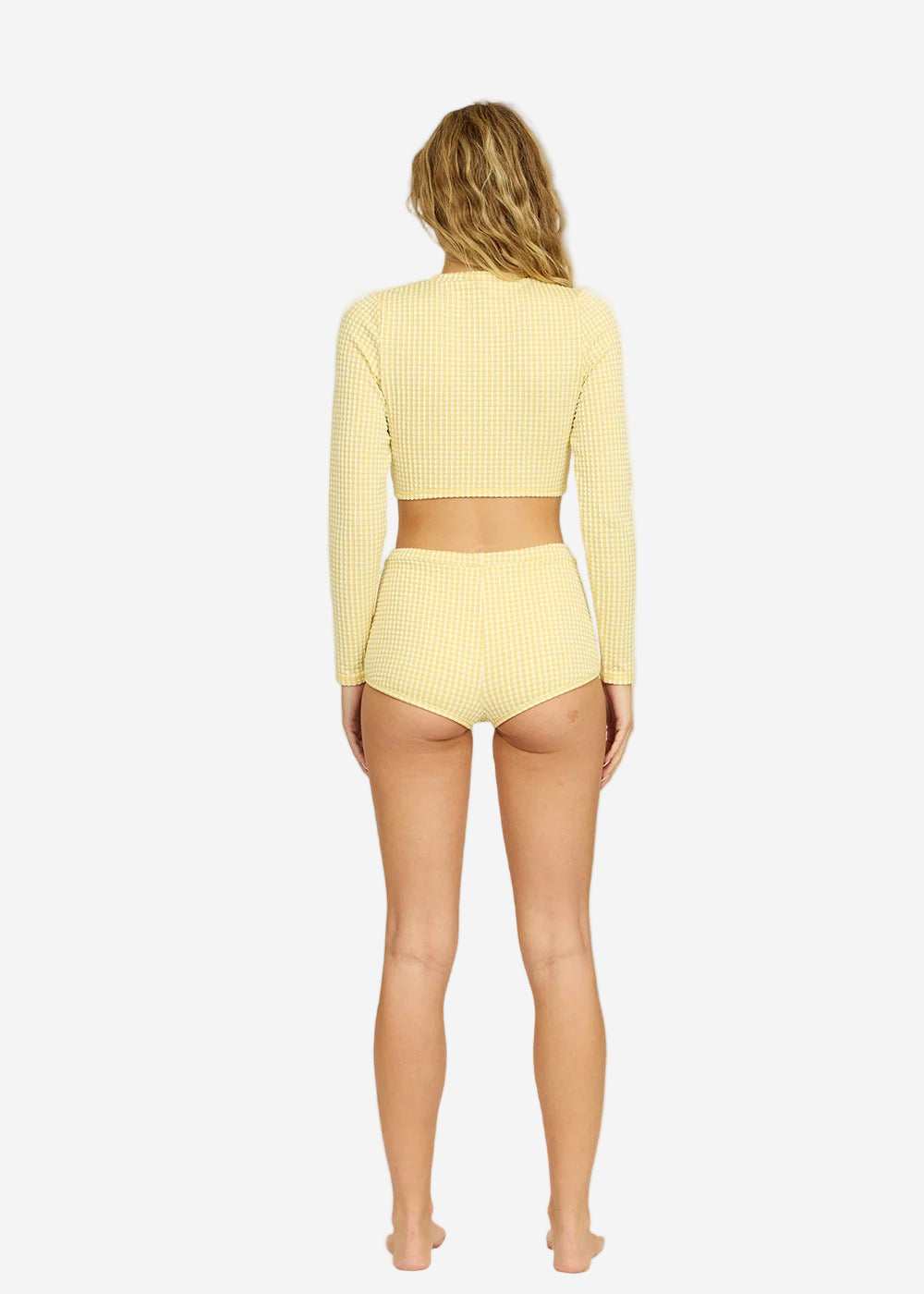 Cross Step Long Sleeve Rashguard Swim Top