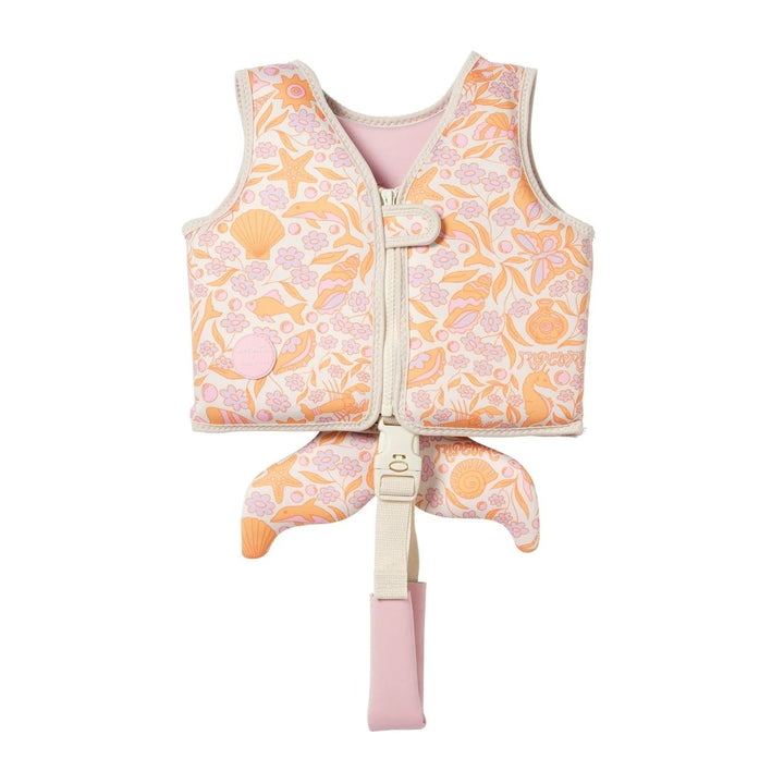 Kids Swim Vest - Ocean Magic Pink 3D