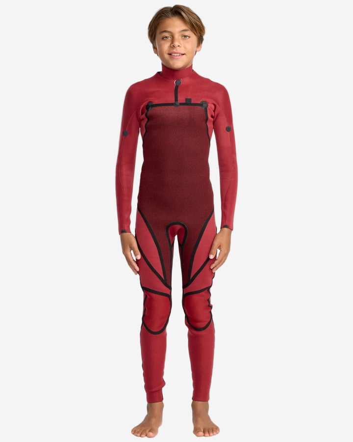 Boys Mercury 3/2 Chest Zip Kids Steamer Wetsuit