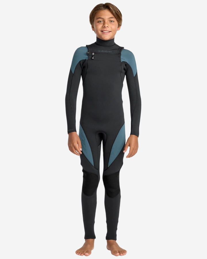 Boys Mercury 3/2 Chest Zip Kids Steamer Wetsuit