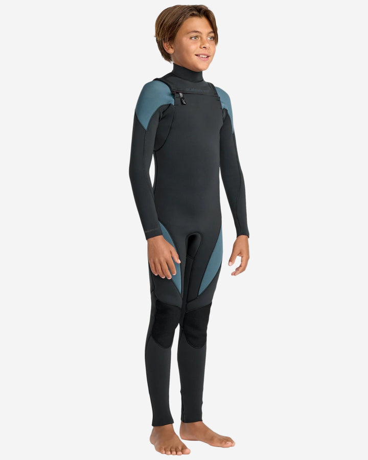 Boys Mercury 3/2 Chest Zip Kids Steamer Wetsuit