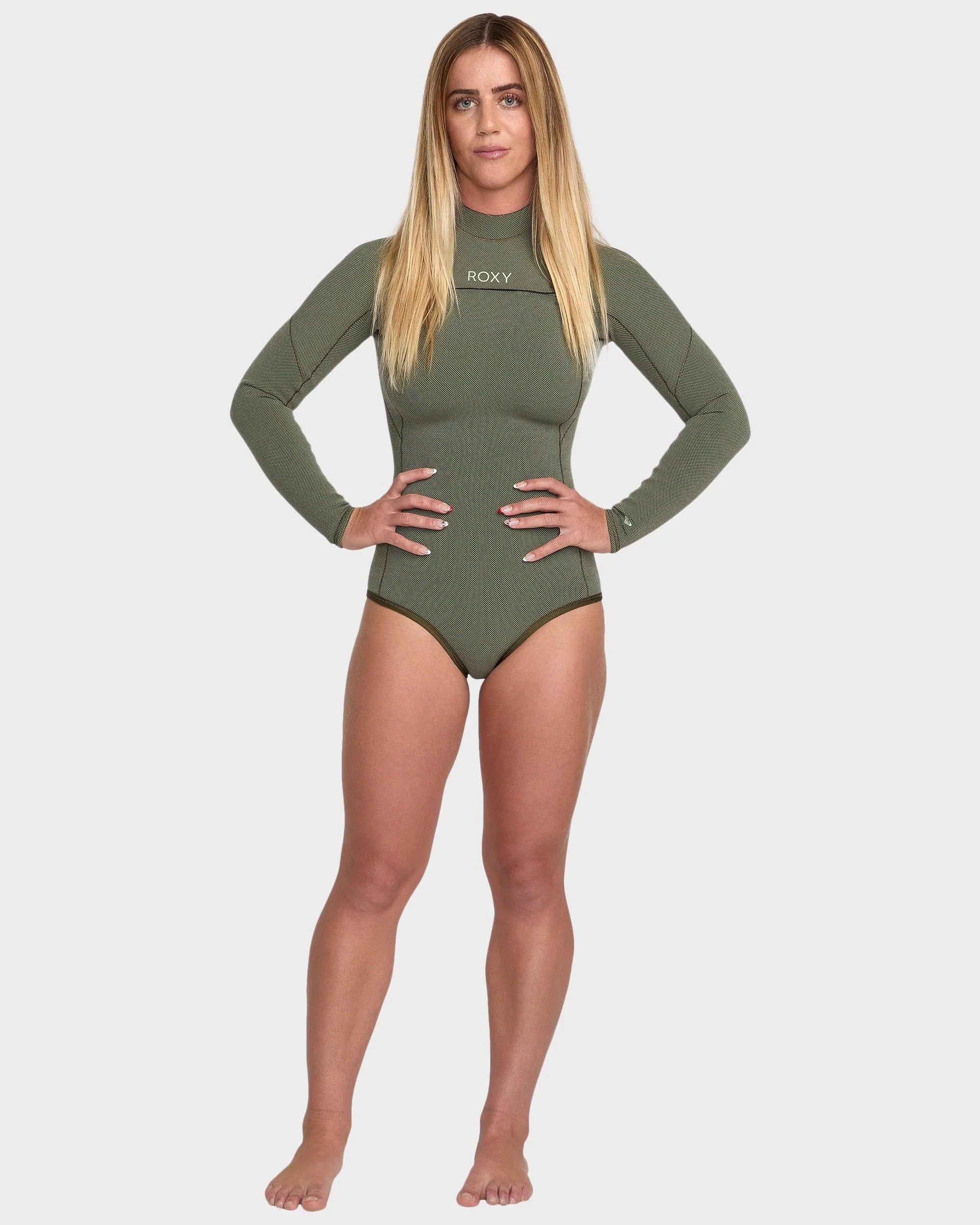 Roxy Elite Xtra Stretch Cheeky 1.5mm Chest Zip Long Sleeve Springsuit