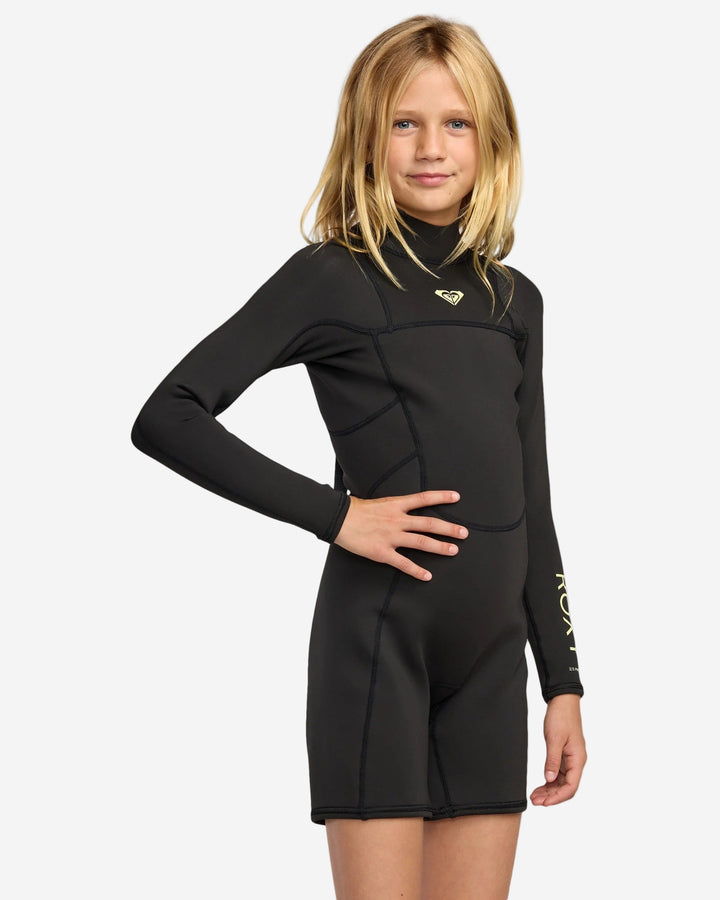 Girls Prologue+ 2/2 Back Zip Long Sleeve Springsuit Kids Wetsuit