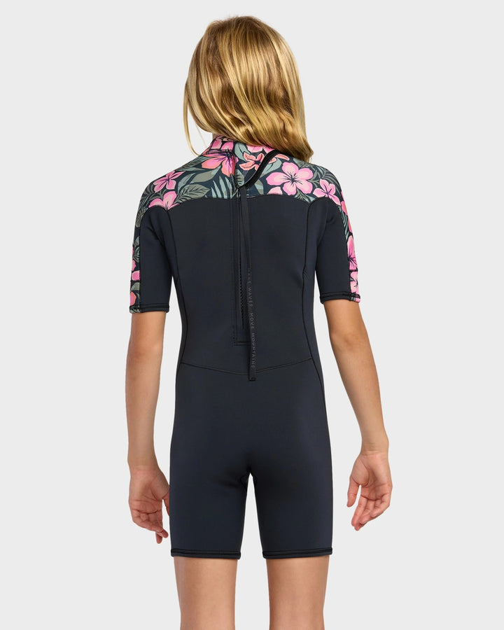 Girls Swell Natural 2/2 Back Zip Springsuit Kids Wetsuit