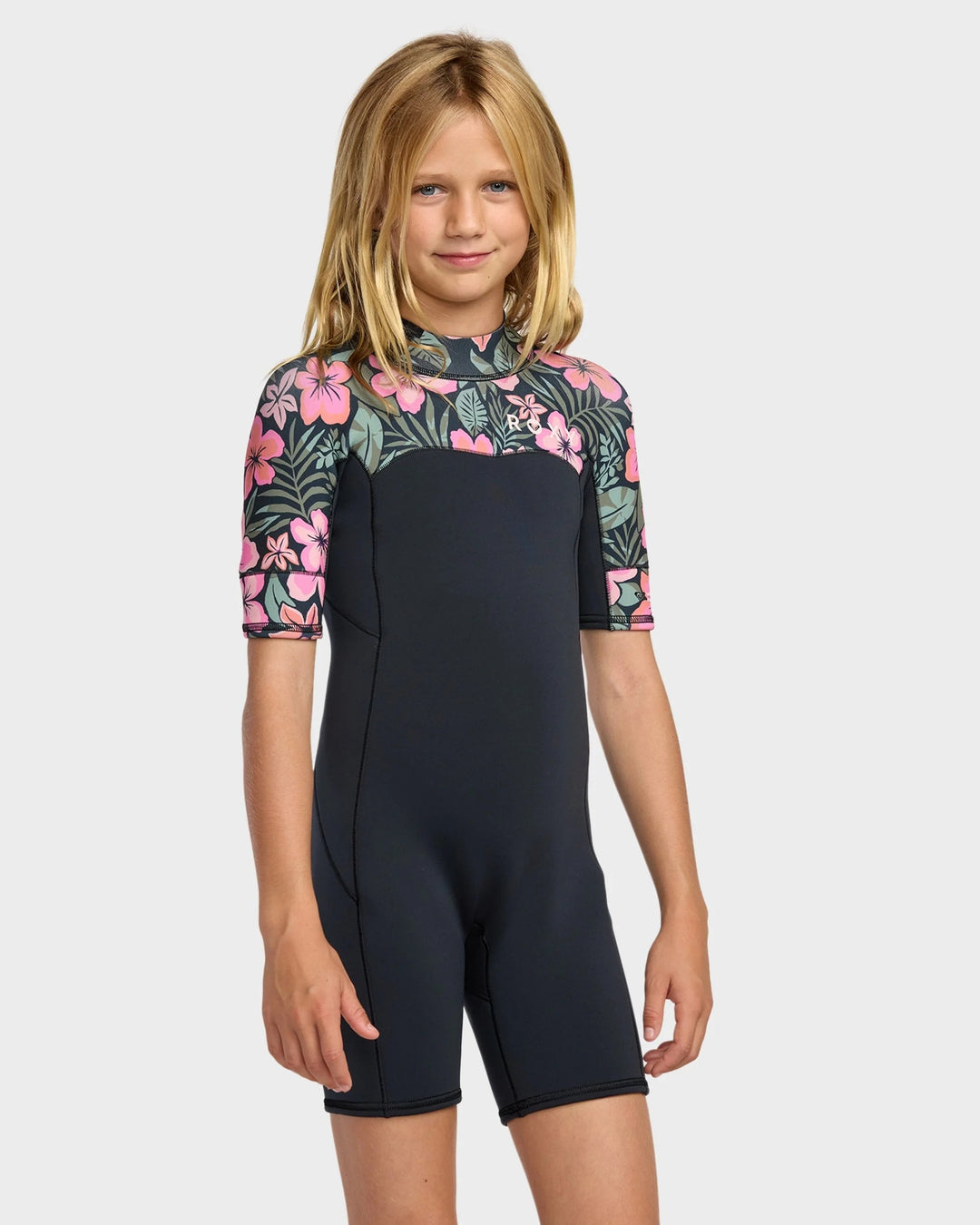 Girls Swell Natural 2/2 Back Zip Springsuit Kids Wetsuit