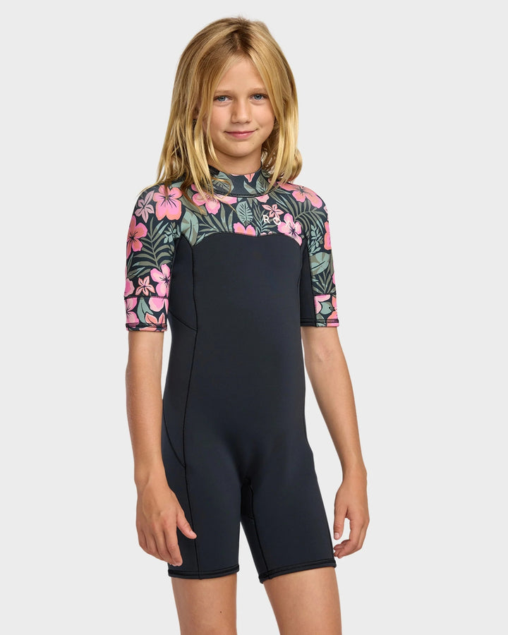 Girls Swell Natural 2/2 Back Zip Springsuit Kids Wetsuit