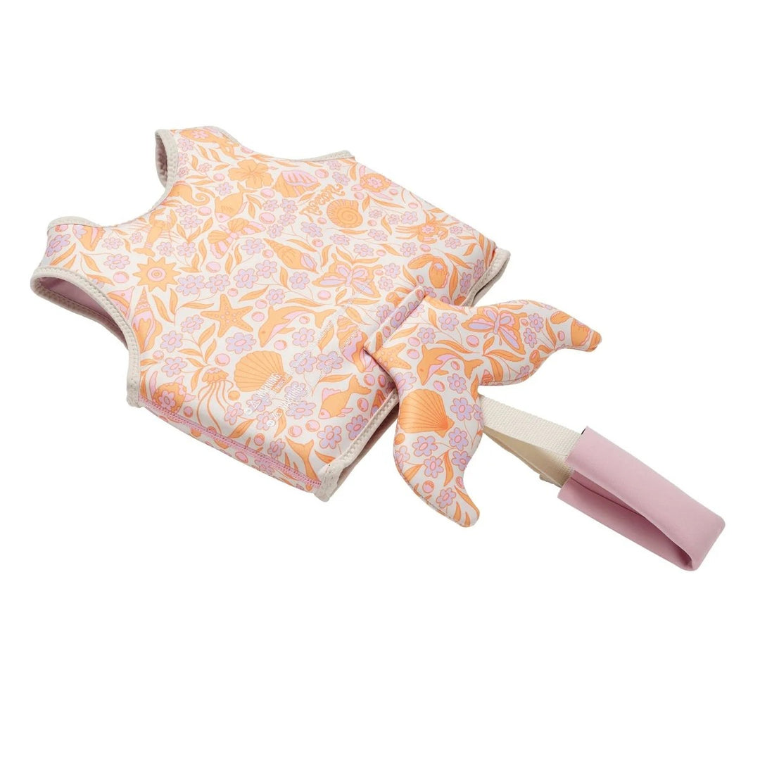 Kids Swim Vest - Ocean Magic Pink 3D