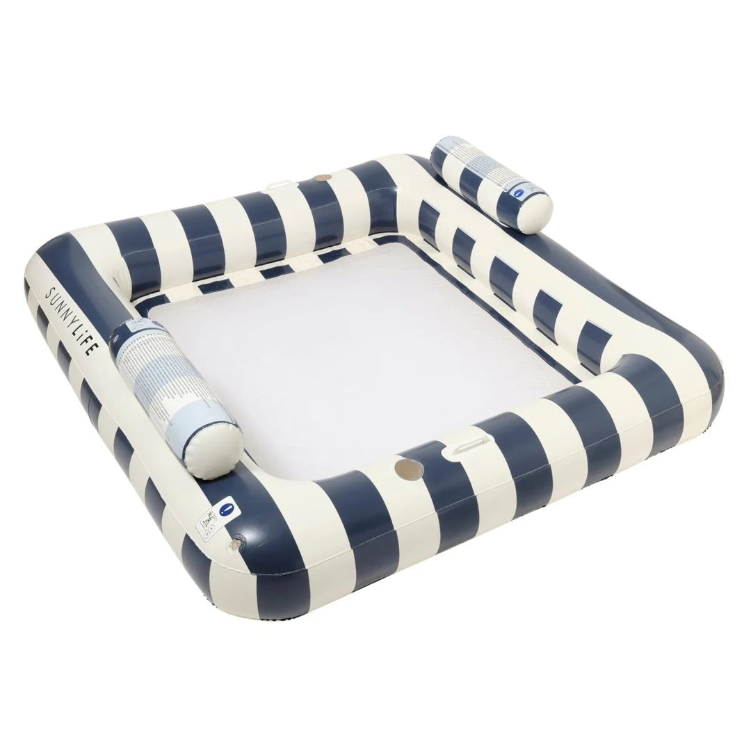 Deluxe Twin Hammock Float - Le Weekend Navy Stripe