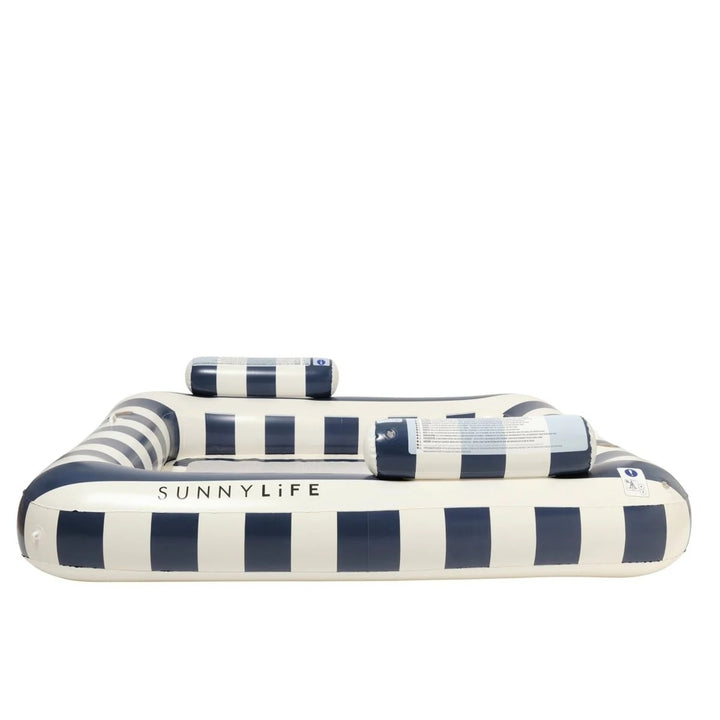 Deluxe Twin Hammock Float - Le Weekend Navy Stripe