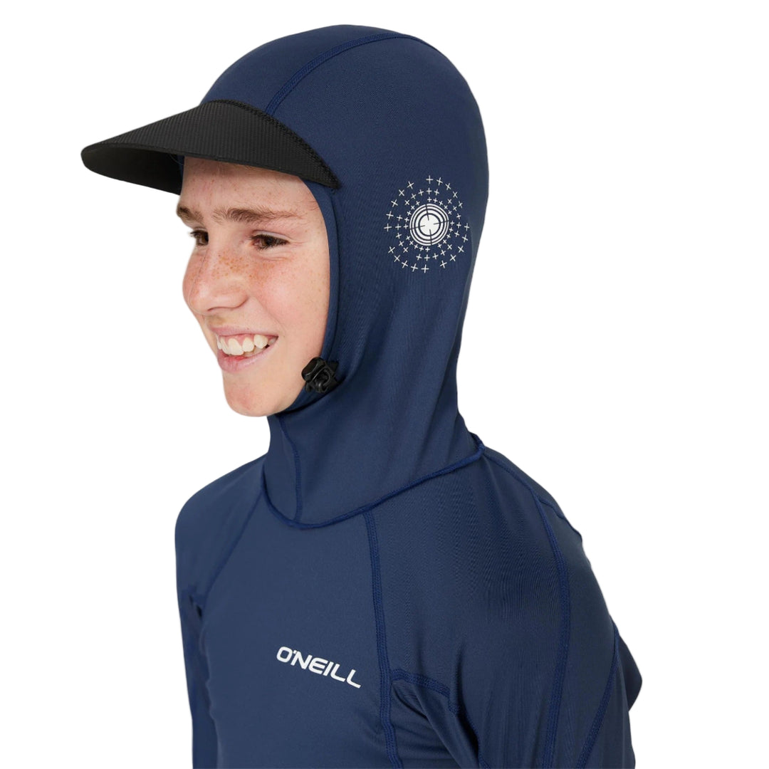 Boys TRVLR Long Sleeve Hooded Kids Rash Vest